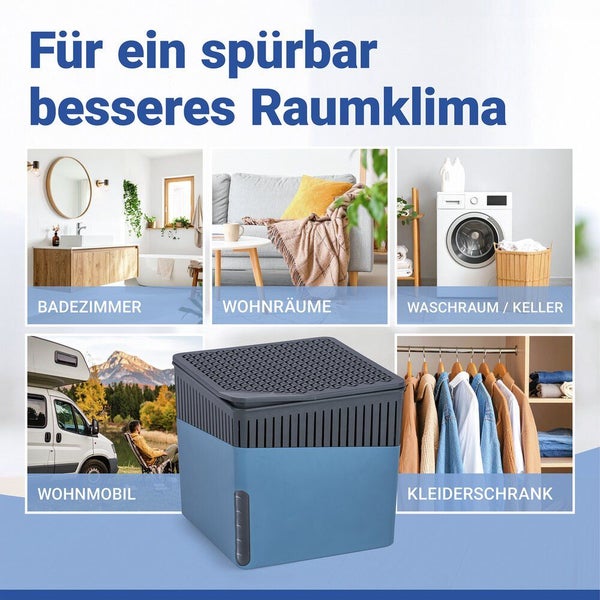 Raumentfeuchter für Badezimmer, Wohnräume, Waschräume, Keller, Wohnmobile und Kleiderschränke