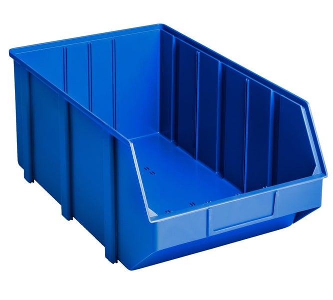 PROREGAL Fachbodenregal MAXIMUS mit 80x Sichtlagerboxen à 15,3L Fachlast 130kg Komplettregal HxBxT 200x200x40cm 10 Ebenen Lichtblau/Lichtgrau