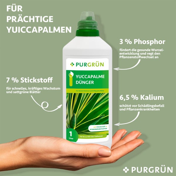 Purgrün Yucca-Palme-Dünger 1 Liter