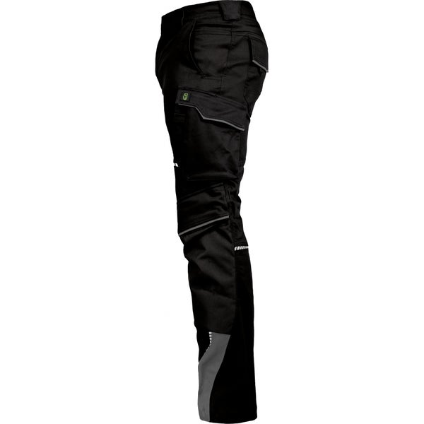 Leibwächter Arbeitshose Bundhose lang, schwarz/grau Gr. 26 Herren