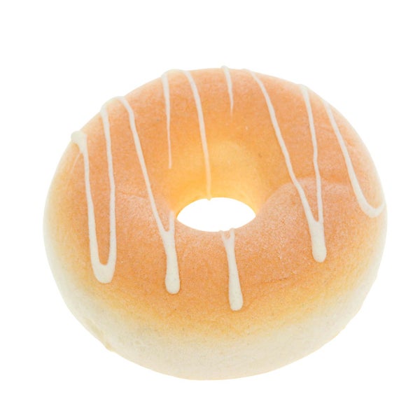 Donut mit weißer Glasur