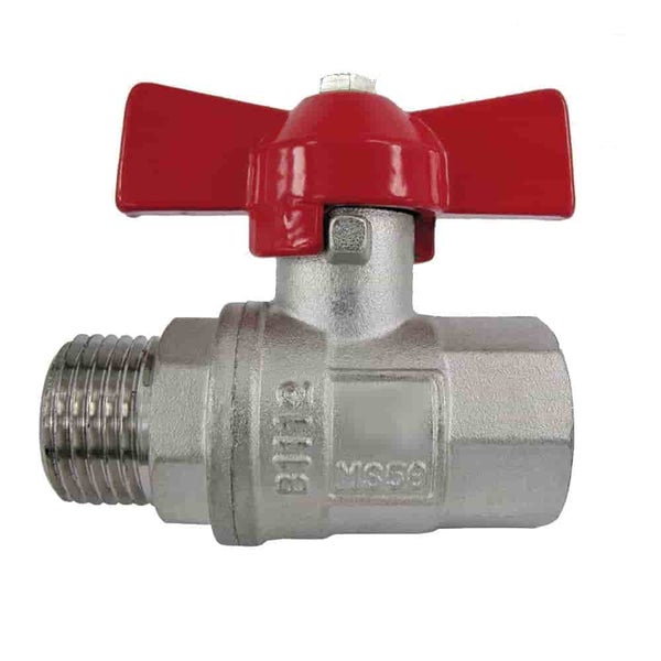 Auslaufventile + Kugelhähne, 3/4, Wing handle ball valve IGxAG