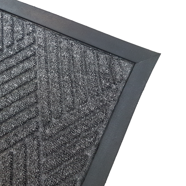 Eingangsmatte Brush Clean 90x150 cm - Grau