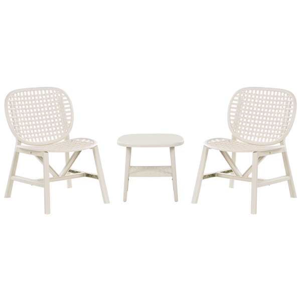 Bistro Set SICELLE Cremeweiß