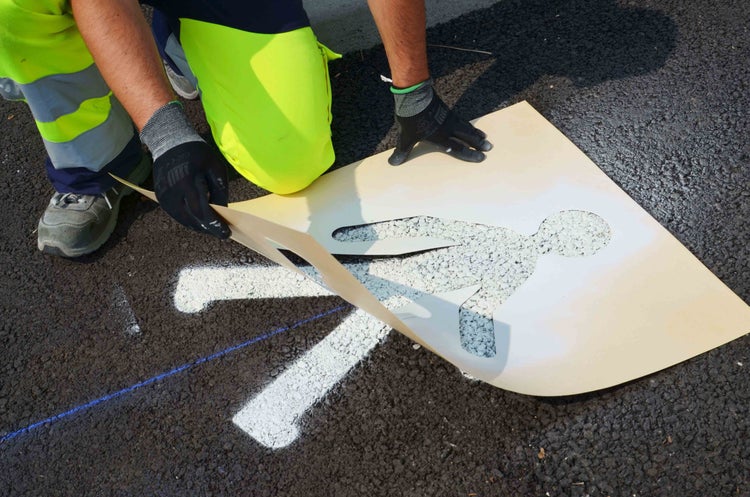 Bodenmarkierung Schablonensatz Kit 1 - Parkplatz