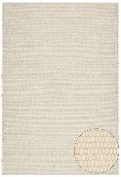 Beiger Teppich aus Textil mit Struktur