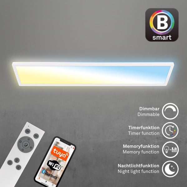 LED Deckenlampe 98cm Deckenleuchte Smart LED Panel Flach Dimmbar Appsteuerung