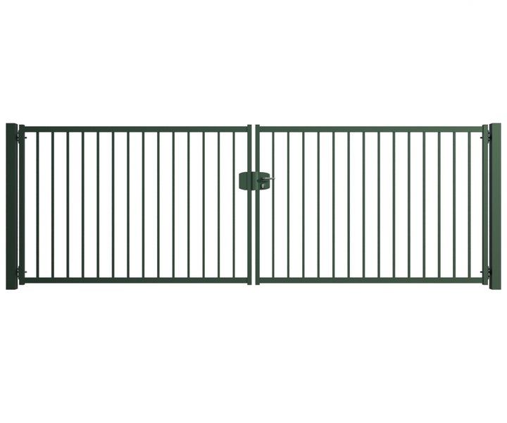 Doppelflügeltor aus Metall für den Aussenbereich