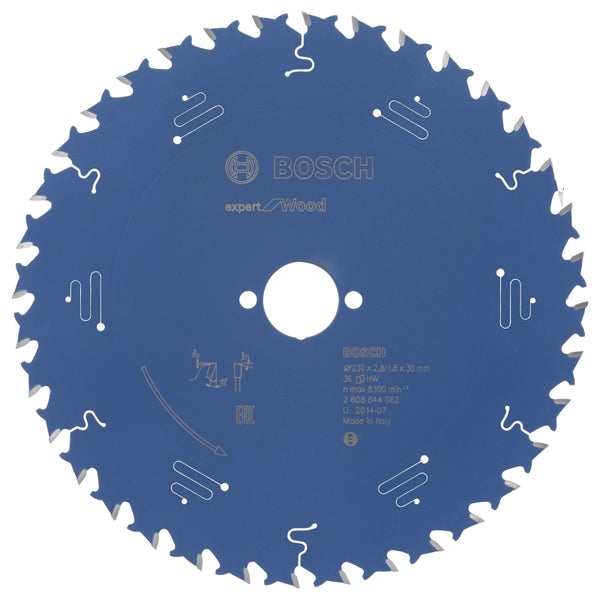 Bosch Kreissägeblatt Expert for Wood für Handkreissägen 230 x 30 x 2,8 mm 36 - 2608644062