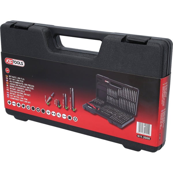 KS Tools Bit-Satz mit 208 Teilen im Werkzeugkoffer