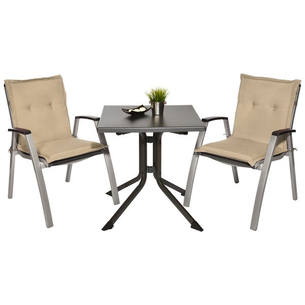 Beautissu Loft NL Niederlehner 100x50x6cm Natur (4tlg)