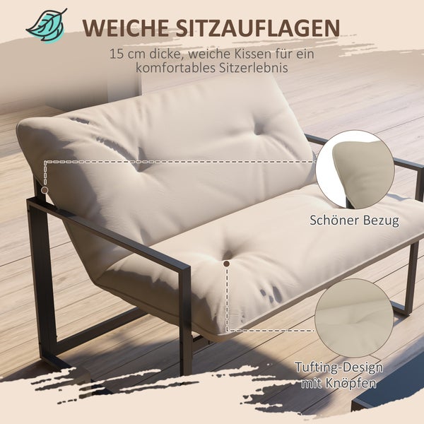 Weiche Sitzauflage mit Knopfdesign auf einem Sessel