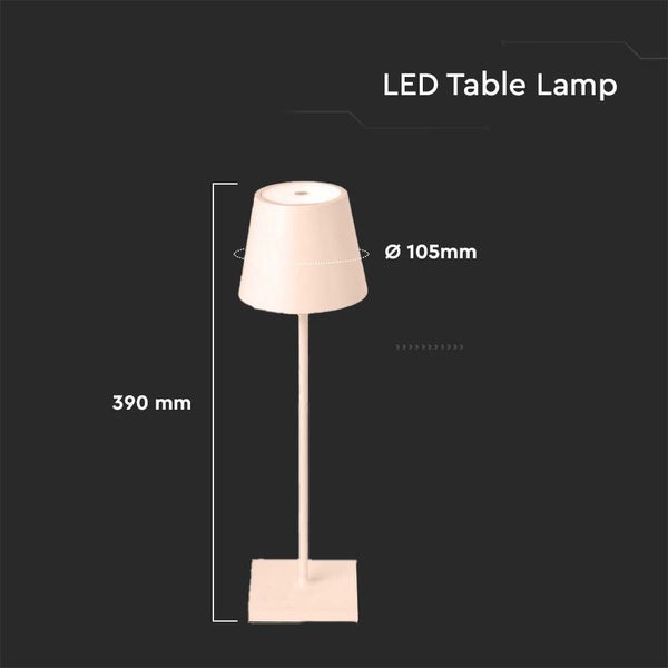 LED Tischleuchte, Höhe 390 Millimeter, Durchmesser 105 Millimeter