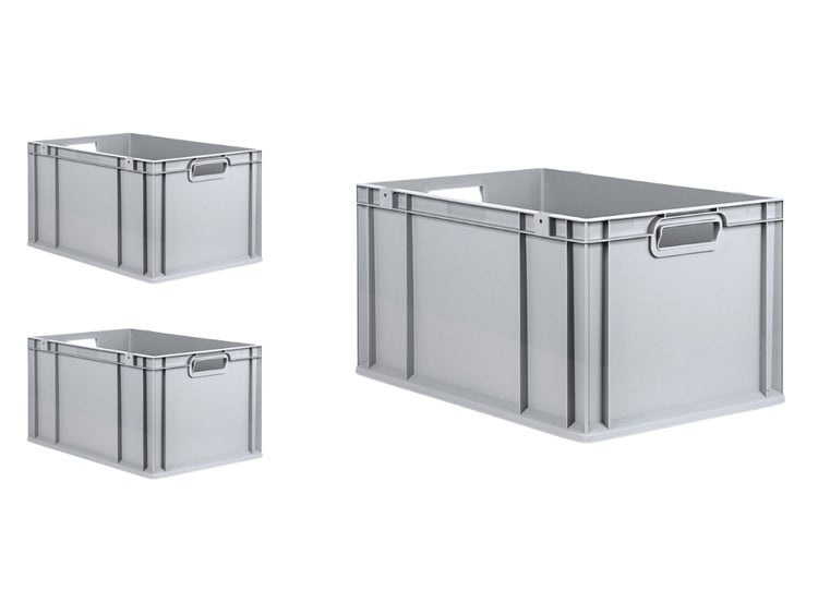 PROREGAL SuperSparSet 3x Eurobox NextGen Grip HxBxT 32 x 40 x 60 cm 65 Liter