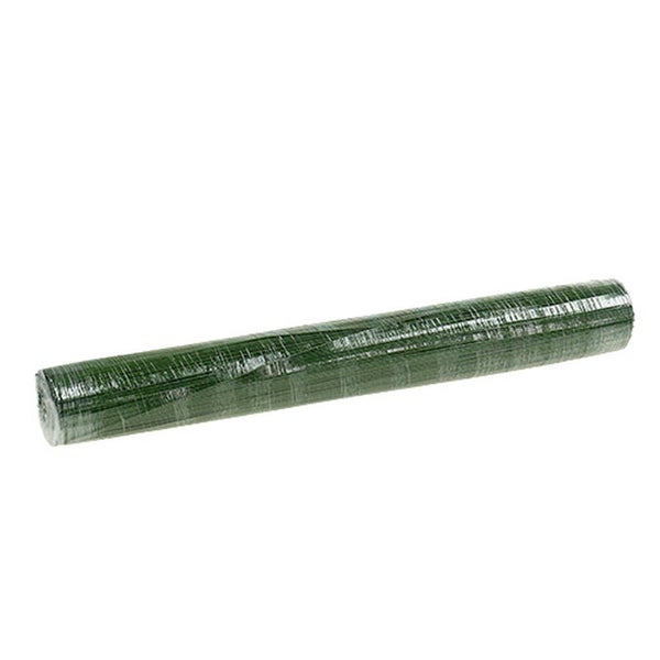 Rolle Maschendrahtzaun, grün, in Schutzfolie verpackt.