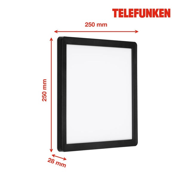 LED Außenwandleuchte Außenlampe IP44 Metall 4000K 15W Schwarz Telefunken