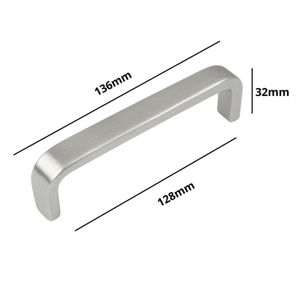 Griff, 136 Millimeter breit, 32 Millimeter hoch und 128 Millimeter tief