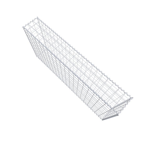 Gabione 200 cm x 100 cm x 30 cm (L x H x T), Maschenweite 10 cm x 10 cm, Spirale