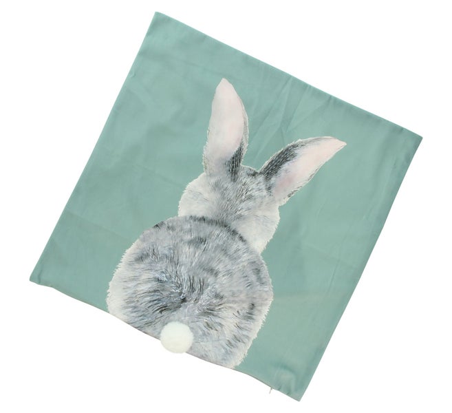 FRANK FLECHTWAREN | Kissenhülle Häschen, 2er Set, POLYESTER, 45 x 45 cm