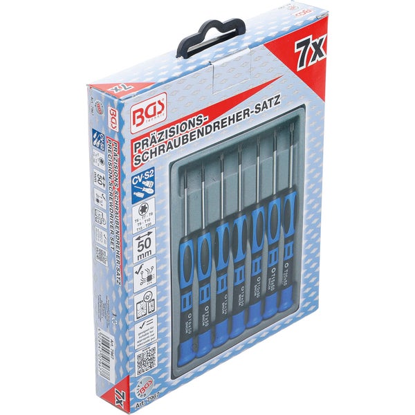 BGS Präzisions-Schraubendreher-Satz T-Profil (für Torx) 7tlg. - 7967