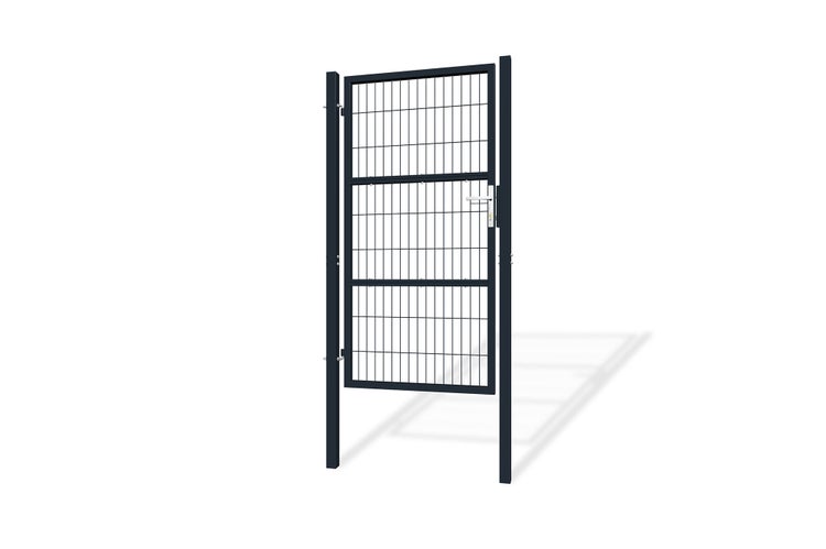 Einzelne Gartentür mit Gitterfüllung