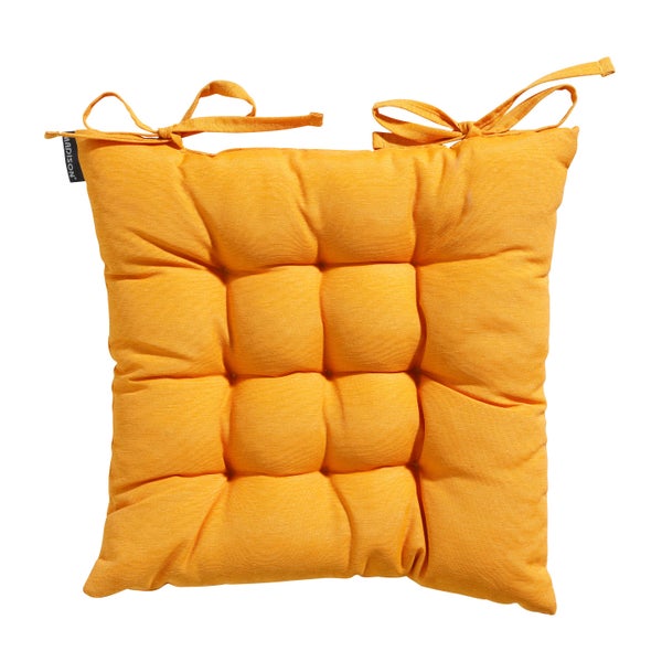Sitzkissen Tuscany Panama golden glow - Ca. 46x46 cm - 4er-Set