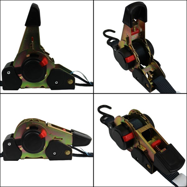 Spanngurt mit Ratsche in vier Ansichten