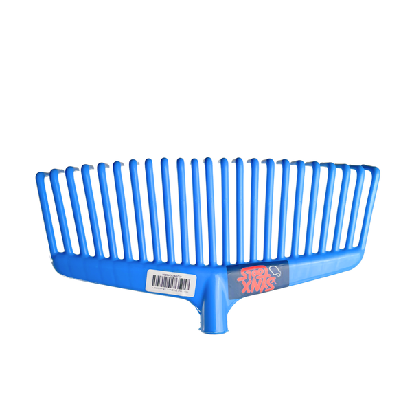 Blaue Mistgabel aus Kunststoff