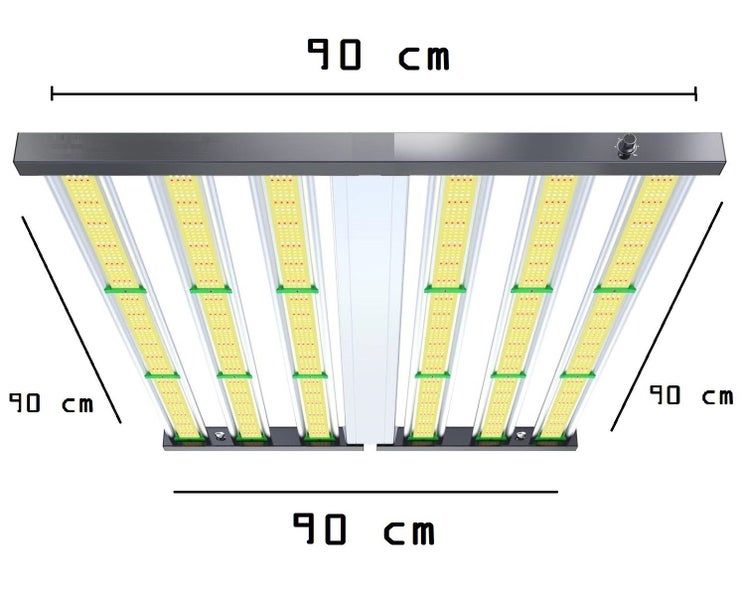 JUNG Vollspektrum LED Wachstumslampe PB640 Vollspektrum LED Grow Lampe 640 Watt Dimmbar für Growbox Set, 1 St., Anzucht, Indoor, Farbwechsler, Kaltweiß, Warmweiß, Anzuchtlampe, Grow LED, für Pflanzen, Wachstumslicht, Cannabis Lampe