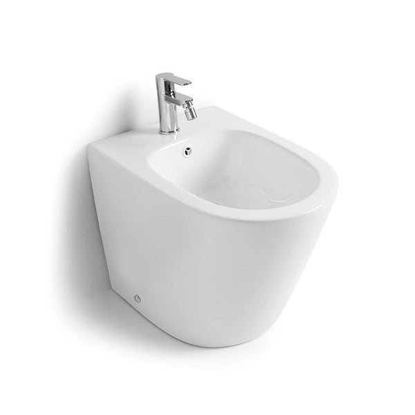 Sanitärkeramik Stand-Bidet in weißer Farbe | Blues