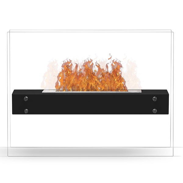 Ethanolkamin mit Glasumrandung