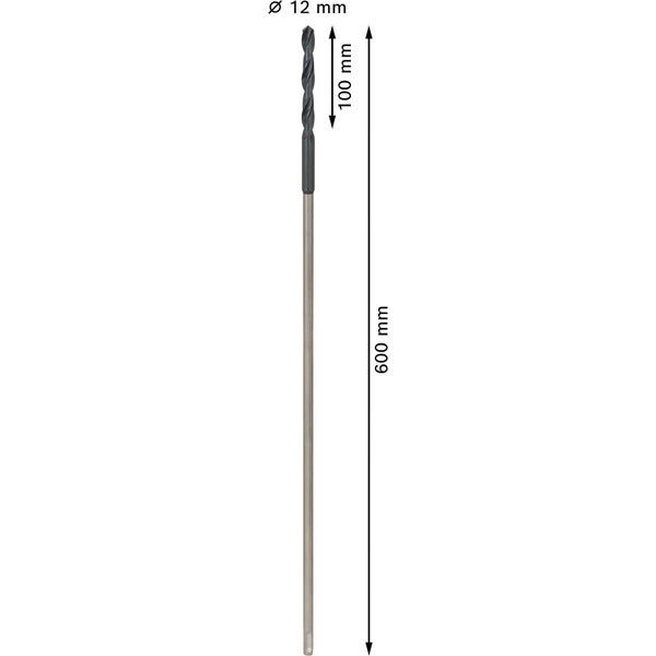 Holzbohrer mit 12 Millimeter Durchmesser und 600 Millimeter Länge