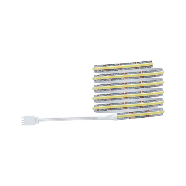 Aufgerolltes LED COB Streifenband mit 24 Volt Anschlusskabel