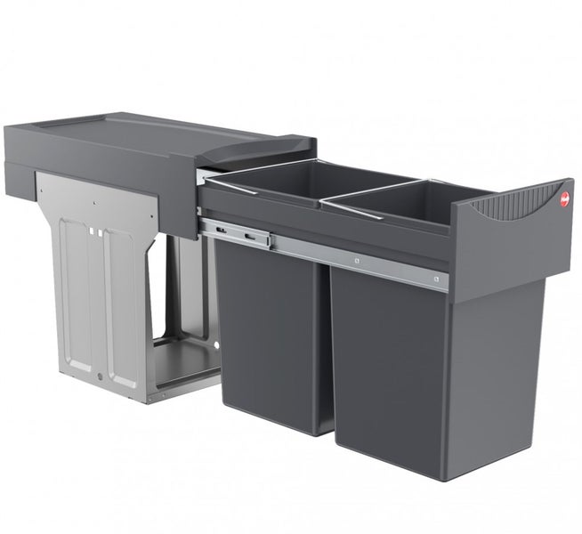 Abfalltrennsystem mit drei Behältern für den Küchenschrank