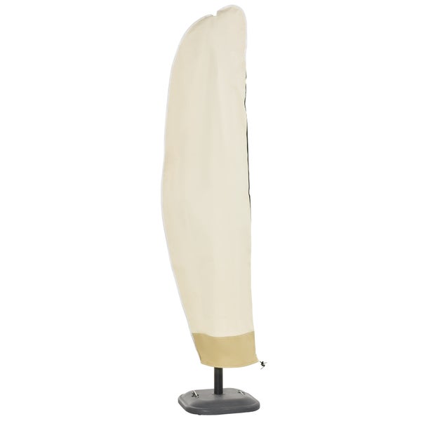 Outsunny Schutzhülle für Ampelschirm, Ø56 x 220 cm, Oxford, Beige