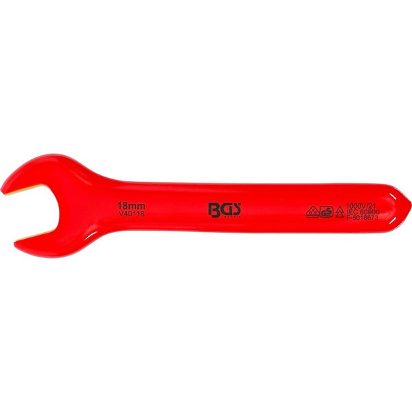 BGS VDE-Einmaulschlüssel SW 18 mm - 71068