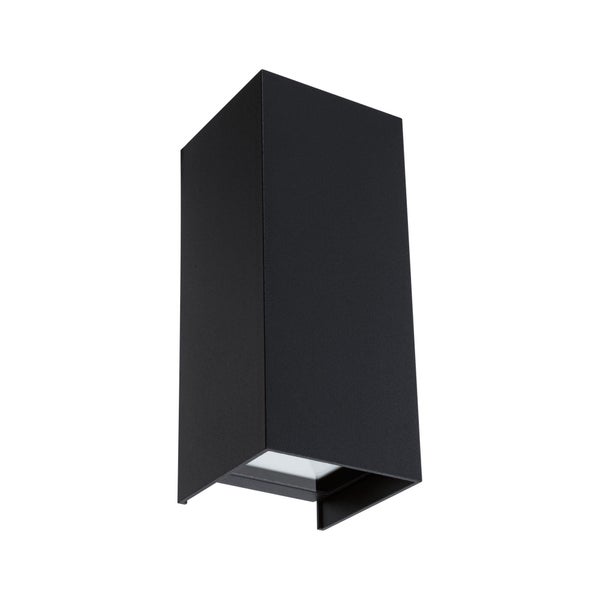 LED Wandleuchte Flame IP44 eckig 65x155 mm 3000K 2x2,8W 2x290lm 230V 105° Anthrazit Aluminium