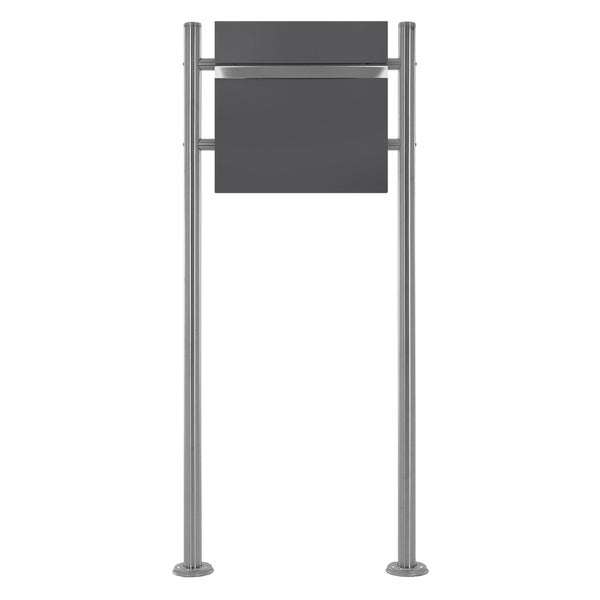 Schildersystem mit zwei Tafeln und Edelstahlpfosten