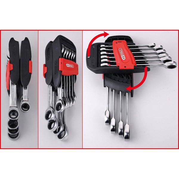 Explosionsdarstellung einer Metallsicherungsklammer mit Stift