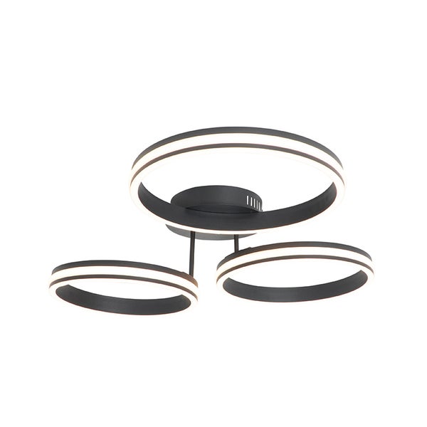 Deckenleuchte mit drei Ringen und LED