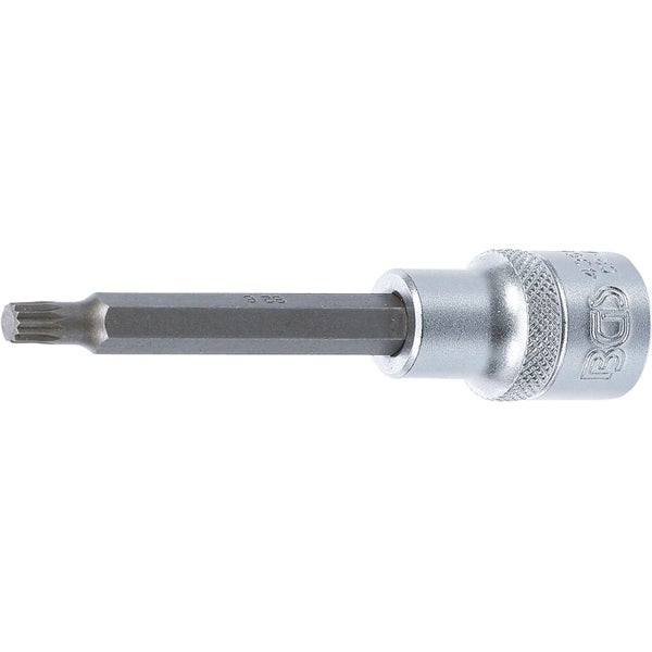 BGS Bit-Einsatz Länge 100 mm Antrieb Innenvierkant 12,5 mm (1/2) Innenvielzahn (für XZN) M6 - 4360