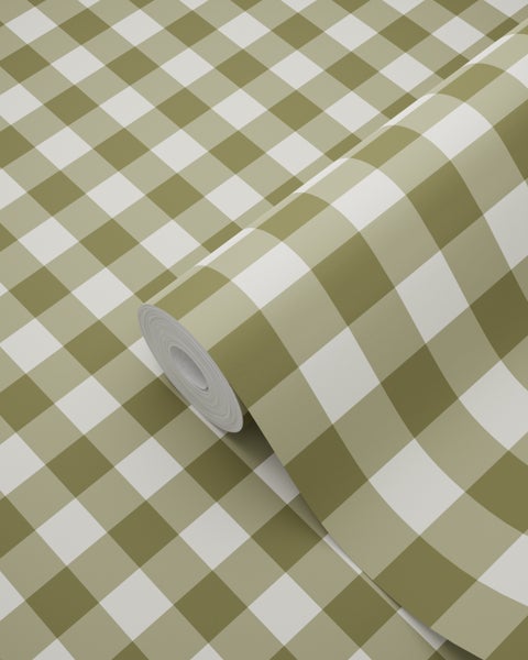 Tapetenrolle mit Karomuster