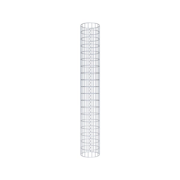 Gabionensäule Durchmesser 27 cm, MW 5 x 10 cm rund - Höhe: 1,90 m