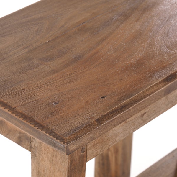 Trittleiter STEP Recyclingholz zweistufig  01 natur-vintage