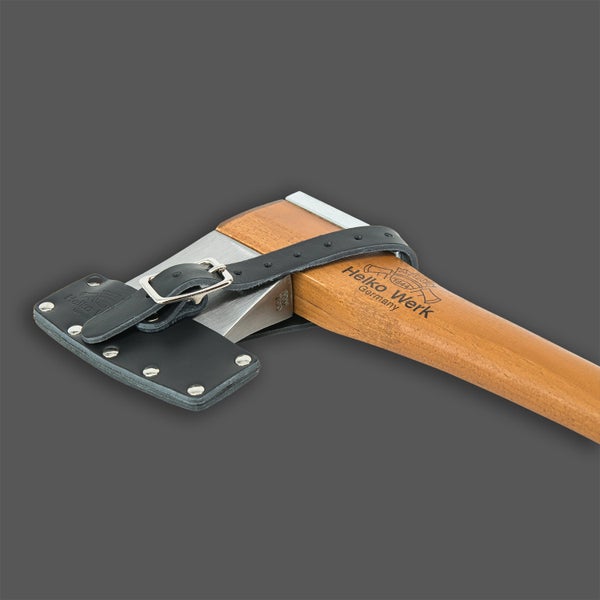 Helko Werk Beil mit Holzstiel und Lederschneidenschutz
