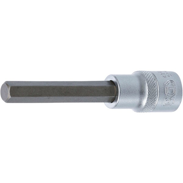 BGS Bit-Einsatz Länge 100 mm Antrieb Innenvierkant 12,5 mm (1/2) Innensechskant 10 mm - 4264