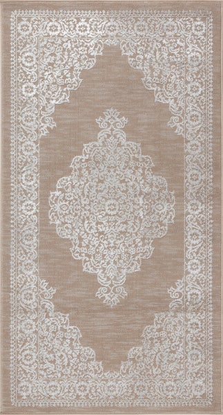 Vintage Orientalischer Teppich - Beige/Weiß - 80x150cm - ELIN