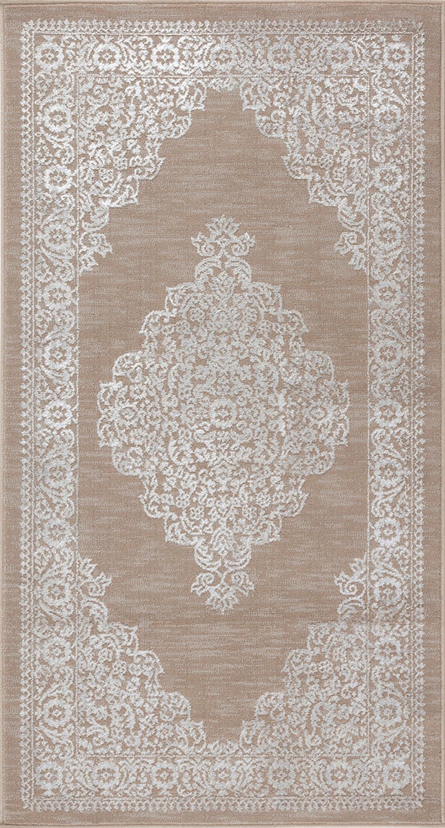 Vintage Orientalischer Teppich - Beige/Weiß - 80x150cm - ELIN