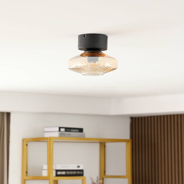 Deckenleuchte mit Glasschirm