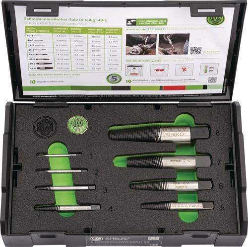 Schraubenausdreher Satz im Koffer